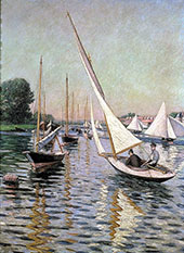 Regatta at Argenteuil 1893 By Gustave Caillebotte