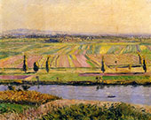 The Gennevilliers Plain seen from Argenteuil 1888 By Gustave Caillebotte