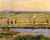 The Gennevilliers Plain seen from Argenteuil 1888 By Gustave Caillebotte
