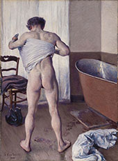 Man at his Bath 1884 By Gustave Caillebotte