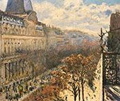 Boulevard des Italiens c1880 By Gustave Caillebotte