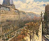 Boulevard des Italiens c1880 By Gustave Caillebotte