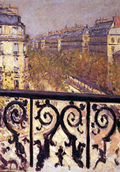 A Balcony in Paris c1880 By Gustave Caillebotte