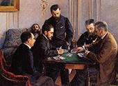 The Bezique Game 1800 By Gustave Caillebotte