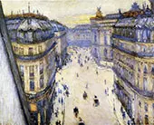 Rue Halvy Seen from Sixth Floor 1878 By Gustave Caillebotte