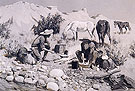 Prospectors Making Frying Pan Bread 1893 By Frederic Remington