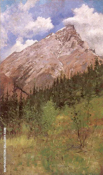 Banff Cascade Mountain 1890 By Frederic Remington
