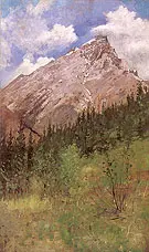 Banff Cascade Mountain 1890 By Frederic Remington