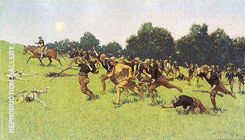 The Charge of the Rough Rider 1898 | Oil Painting Reproduction