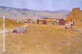 A Mining Town Wyoming 1899 By Frederic Remington