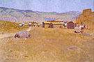A Mining Town Wyoming 1899 By Frederic Remington