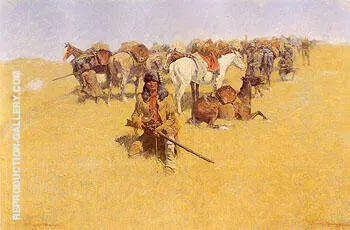 An Old Time Plains Fight 1904 By Frederic Remington