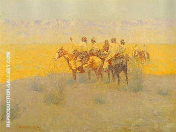 Evening in the Desert Navajoes 1905 By Frederic Remington