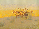 Evening in the Desert Navajoes 1905 By Frederic Remington