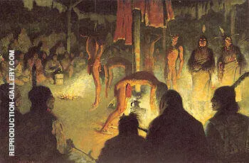 The Sun Dance 1909 By Frederic Remington