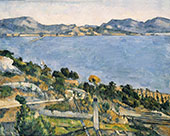Bay of Marseilles From L'Estaque 1878 By Paul Cezanne