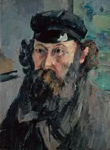 Self Portrait in a Casquette By Paul Cezanne