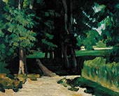 Path in Jas de Bouffan c1869 By Paul Cezanne