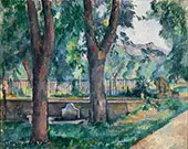 Bassin in Jas de Buffan 1880 By Paul Cezanne
