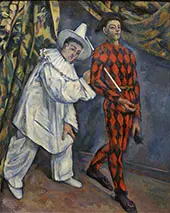 Mardi Gras (Pierrot and Harlequin) 1888 By Paul Cezanne