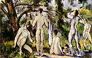 Bathers Study 1890 By Paul Cezanne