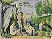 Bathers in front of a Tent By Paul Cezanne