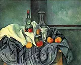 A Bottle of Peppermint 1890 By Paul Cezanne