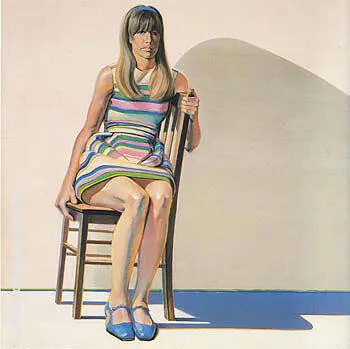 Girl in Blue Shoes 1968 By Wayne Thiebaud