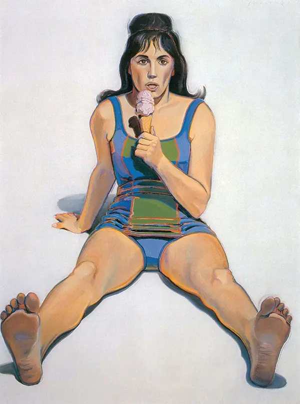 Girl with Ice Cream Cone By Wayne Thiebaud
