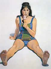Girl with Ice Cream Cone By Wayne Thiebaud