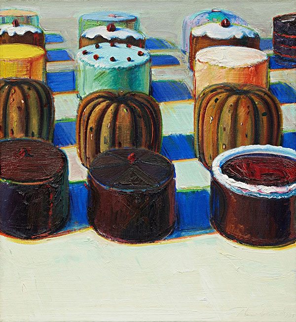 Various Cakes by Wayne Thiebaud | Oil Painting Reproduction