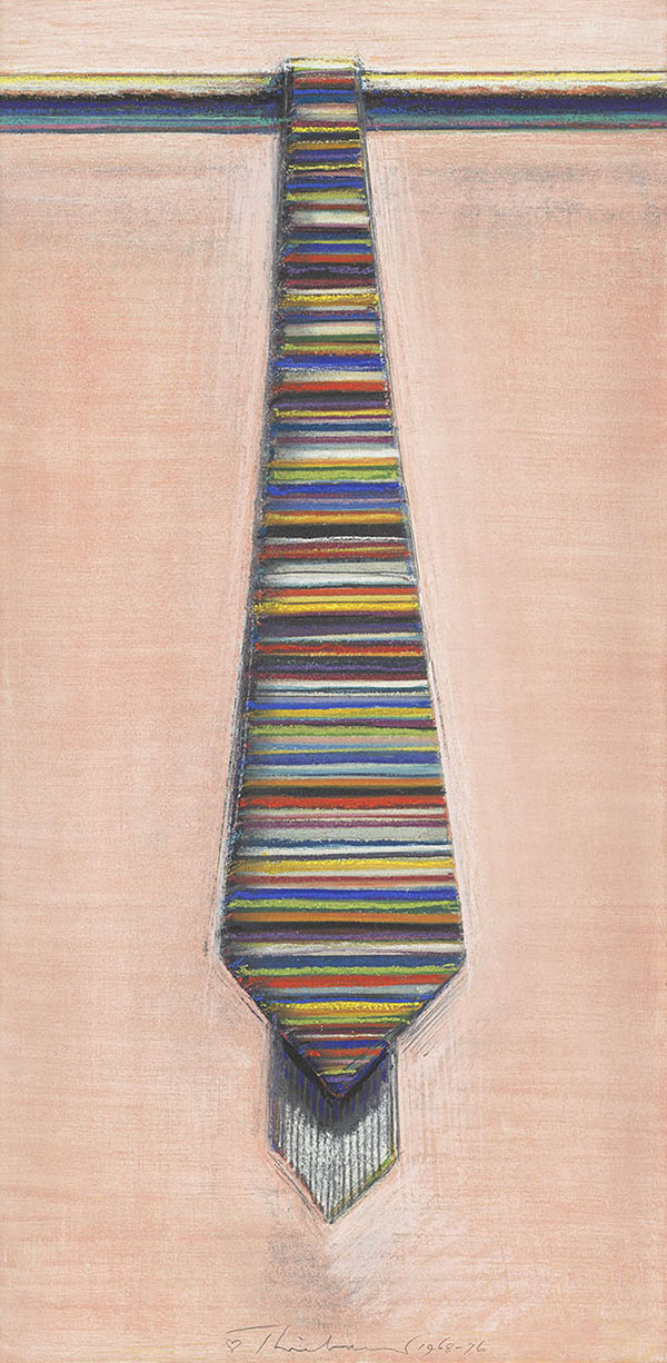 Striped Necktie by Wayne Thiebaud | Oil Painting Reproduction