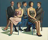 Five Seated Figures By Wayne Thiebaud