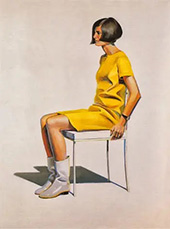 Girl in White Boots By Wayne Thiebaud