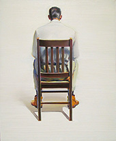Man Sitting Back View By Wayne Thiebaud