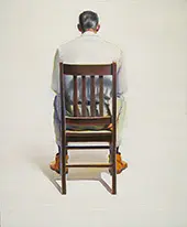 Man Sitting Back View By Wayne Thiebaud