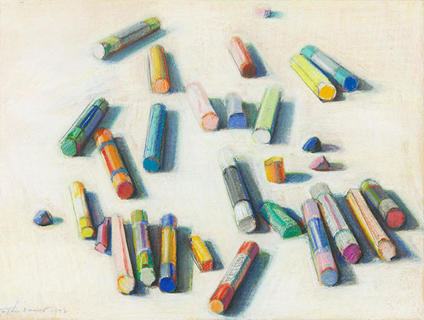 Various Pastels by Wayne Thiebaud | Oil Painting Reproduction