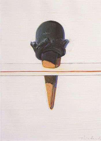 Black Ice Cream by Wayne Thiebaud | Oil Painting Reproduction
