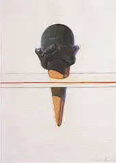 Black Ice Cream By Wayne Thiebaud