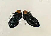 Black Shoes By Wayne Thiebaud
