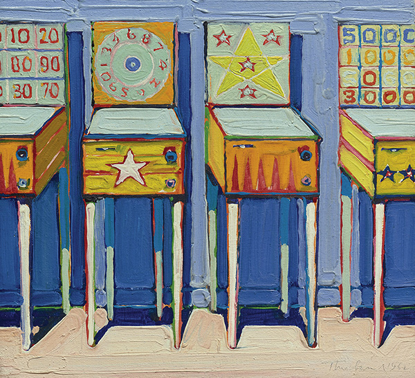 Four Pinball Machines by Wayne Thiebaud | Oil Painting Reproduction