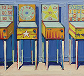Four Pinball Machines By Wayne Thiebaud