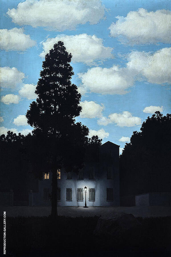 Empire of Light c1950-54 by Rene Magritte | Oil Painting Reproduction