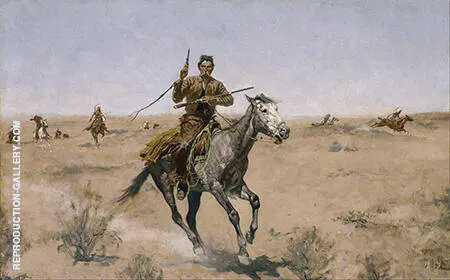 The Flight 1895 By Frederic Remington