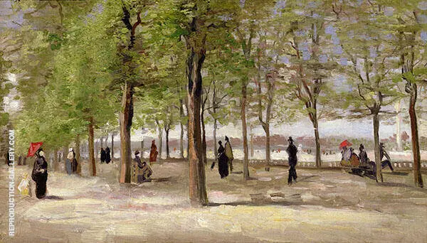 Lane at The Jardin du Luxembourg 1886 By Vincent van Gogh