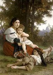 Rest 1879 By William-Adolphe Bouguereau