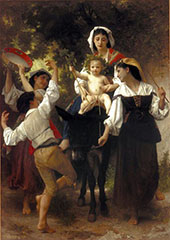 Return from the Harvest 1878 By William-Adolphe Bouguereau