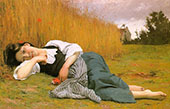 Rest in Harvest 1865 By William-Adolphe Bouguereau