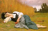 Rest in Harvest 1865 By William-Adolphe Bouguereau