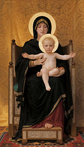 Virgin and Child 1888 By William-Adolphe Bouguereau